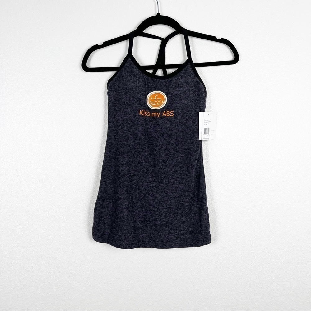BEYOND Yoga Kiss My Abs Pilates Tank‎ Sz XS NWT